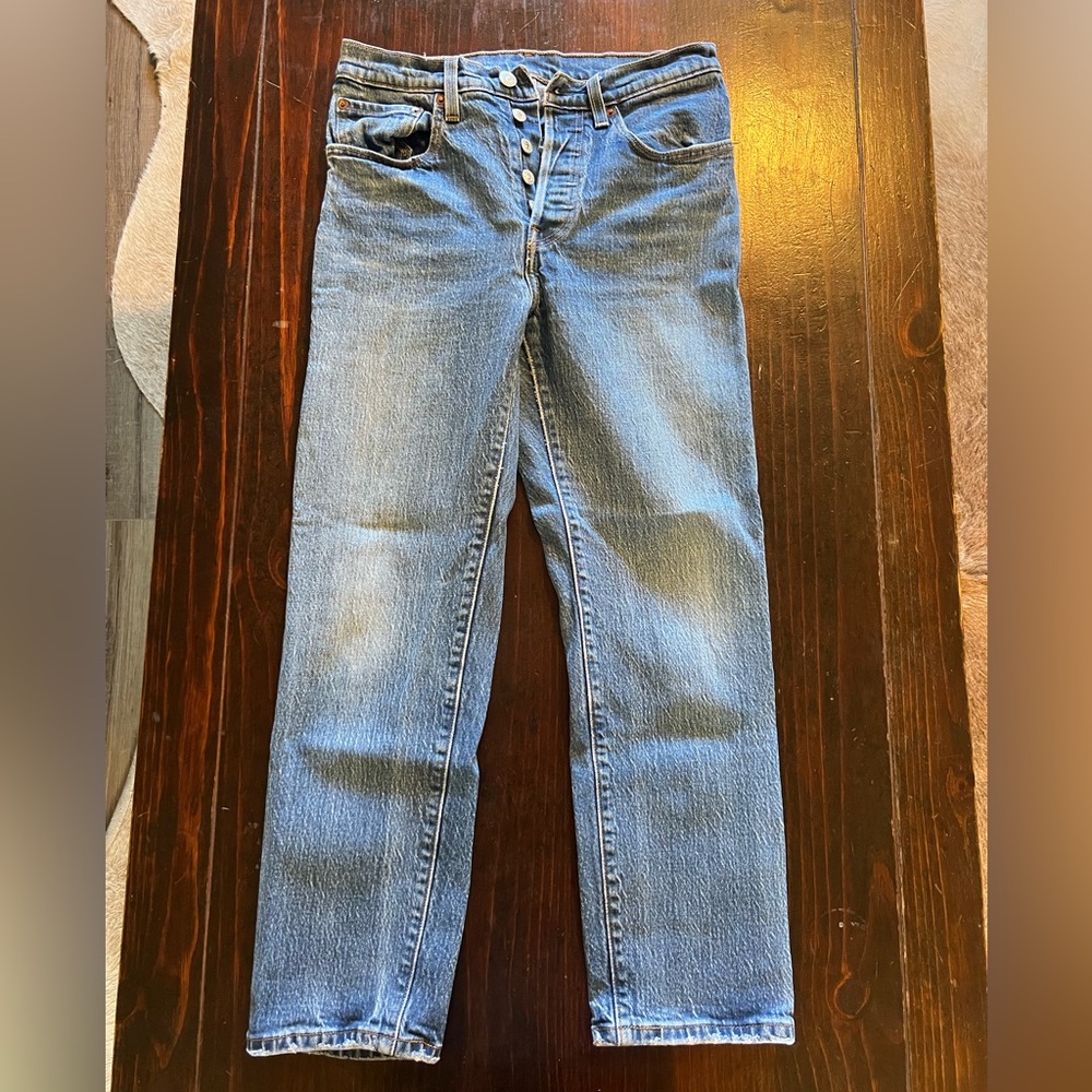 Levis 501 original cropped jeans